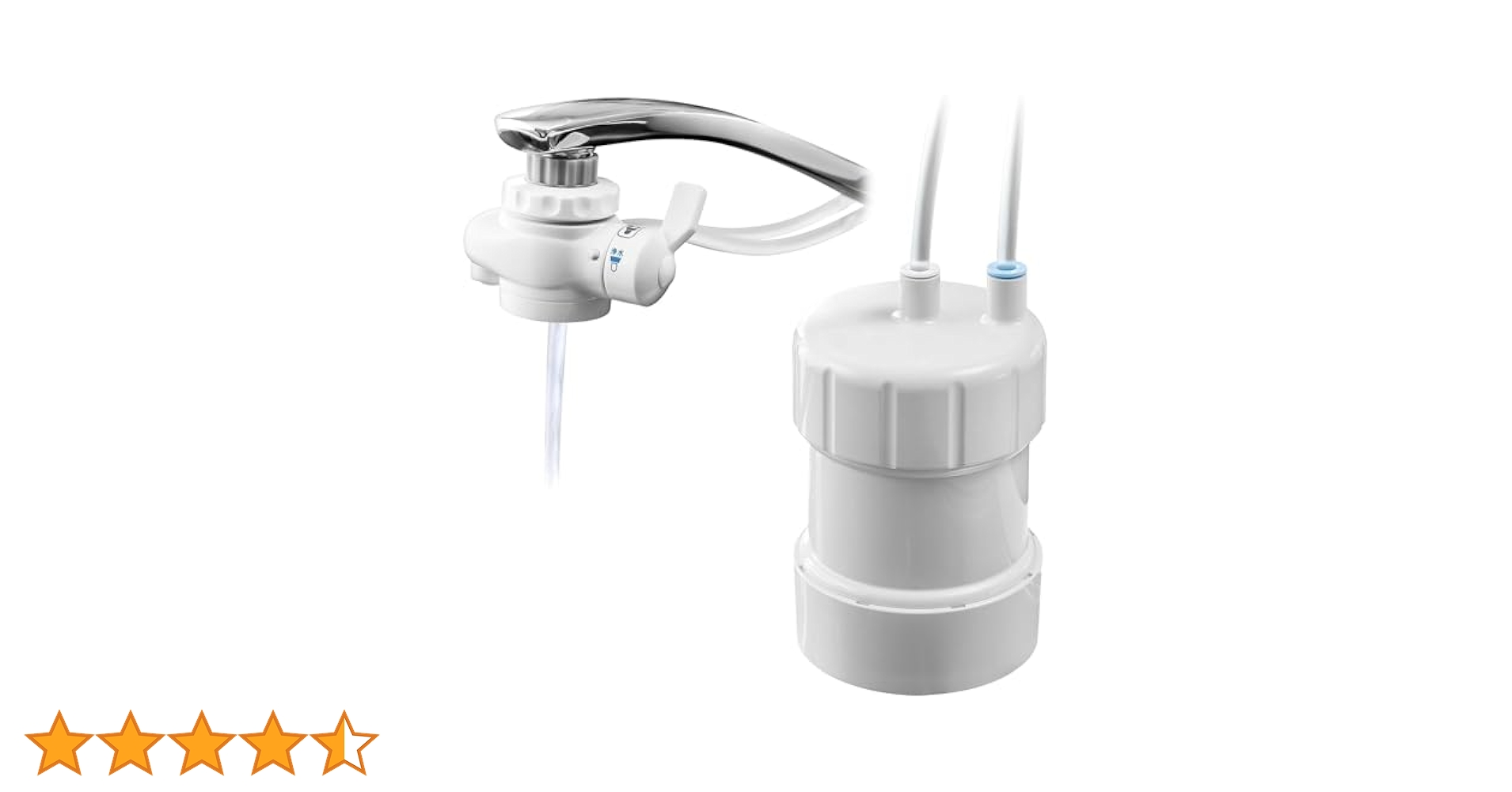 Amazon｜浄水器GOQURIA ホワイト 2年間カートリッジ交換不要